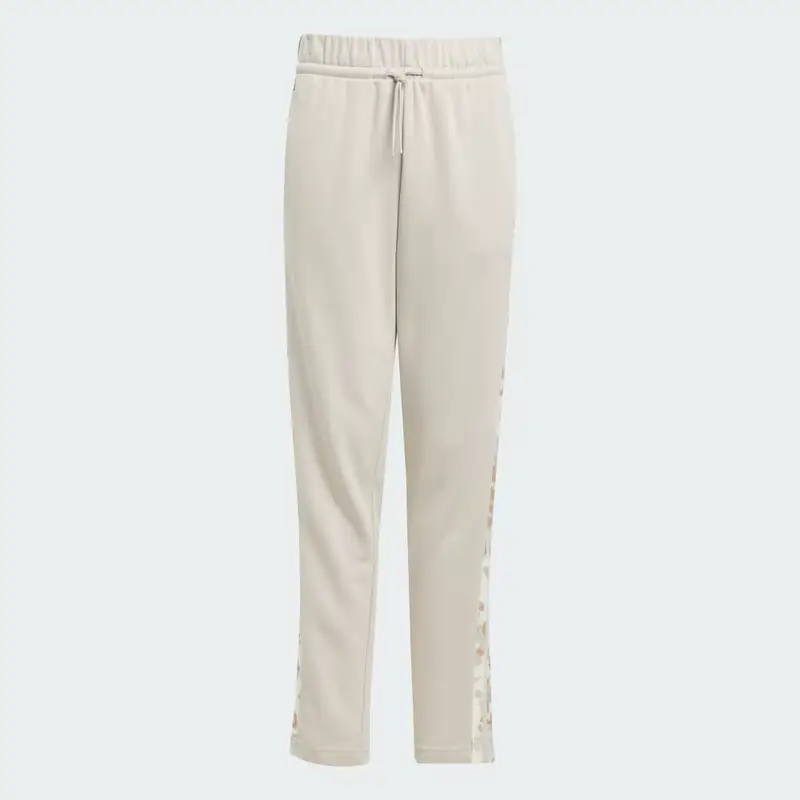 Pantaloni adidas Bambini 3 Strisce Animal French Terry Beige miniatura 4