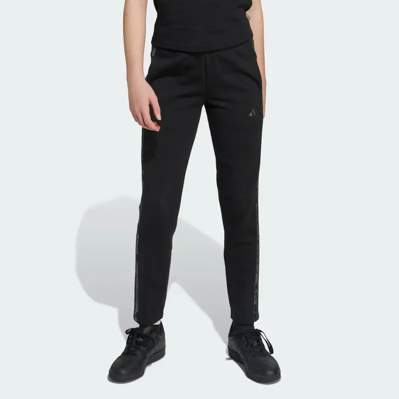 Pantaloni adidas Bambini 3 Strisce Animal French Terry Black