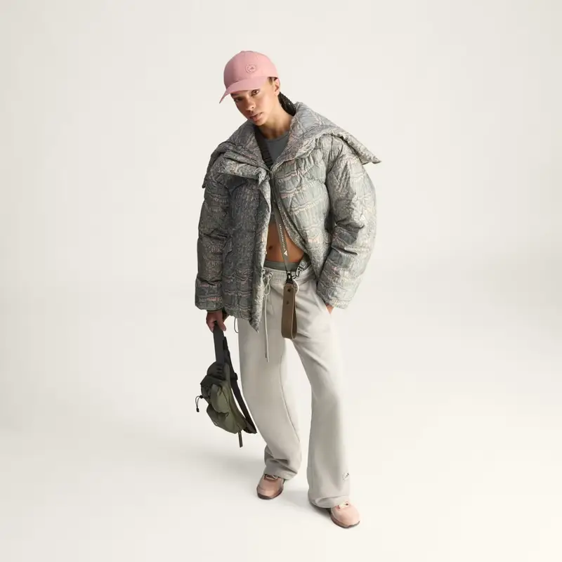 Pantaloni adidas by Stella McCartney Straight Leg Willow Grey miniatura 3