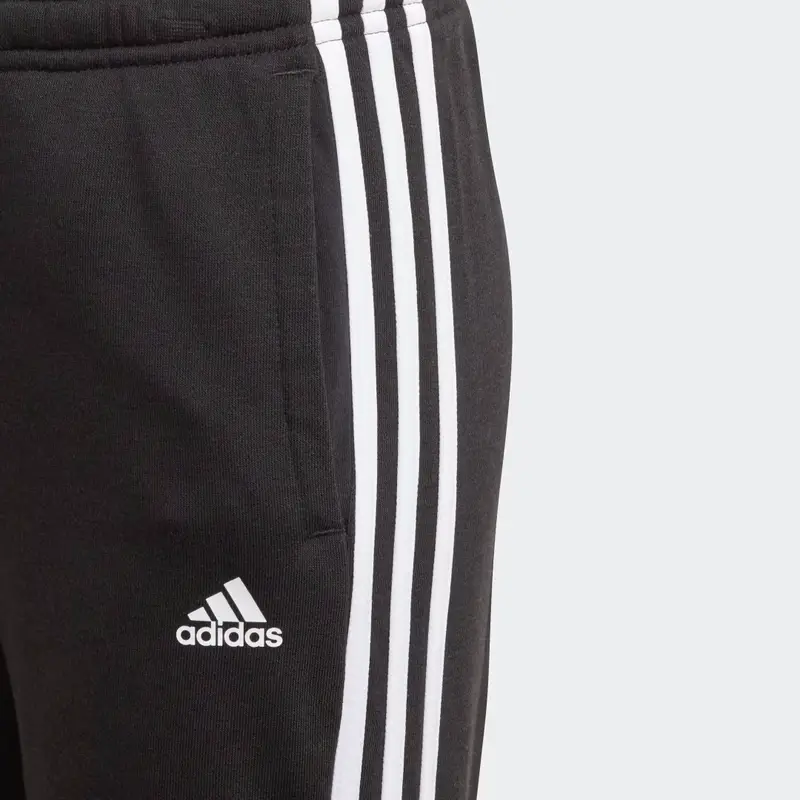 Pantaloni adidas Essentials 3-Stripes French Terry Black miniatura 3
