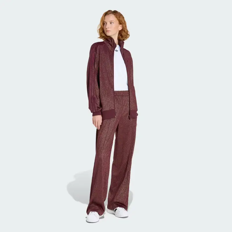 Pantaloni ADIDAS ORIGINALS LUREXÂ® FIREBIRD TP Maroon miniatura 3