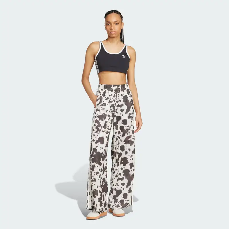 Pantaloni adidas Originals Satin Wide Leg Multicolor miniatura 3