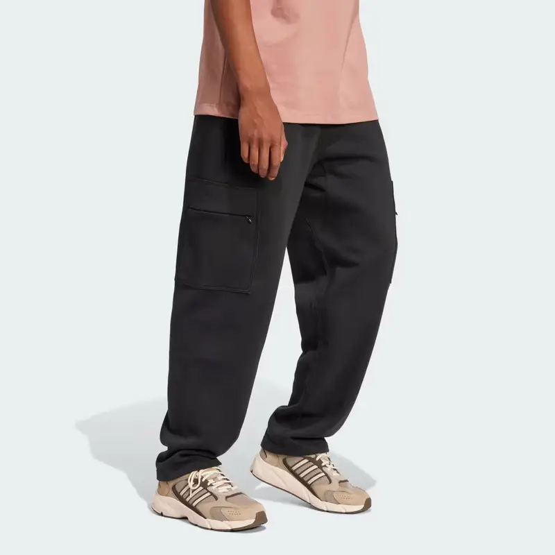 Pantaloni ALL SZN Fleece Graphic Loose Cargo Black miniatura 3