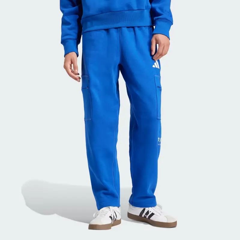 Pantaloni ALL SZN Fleece Graphic Loose Cargo Royal Blue
