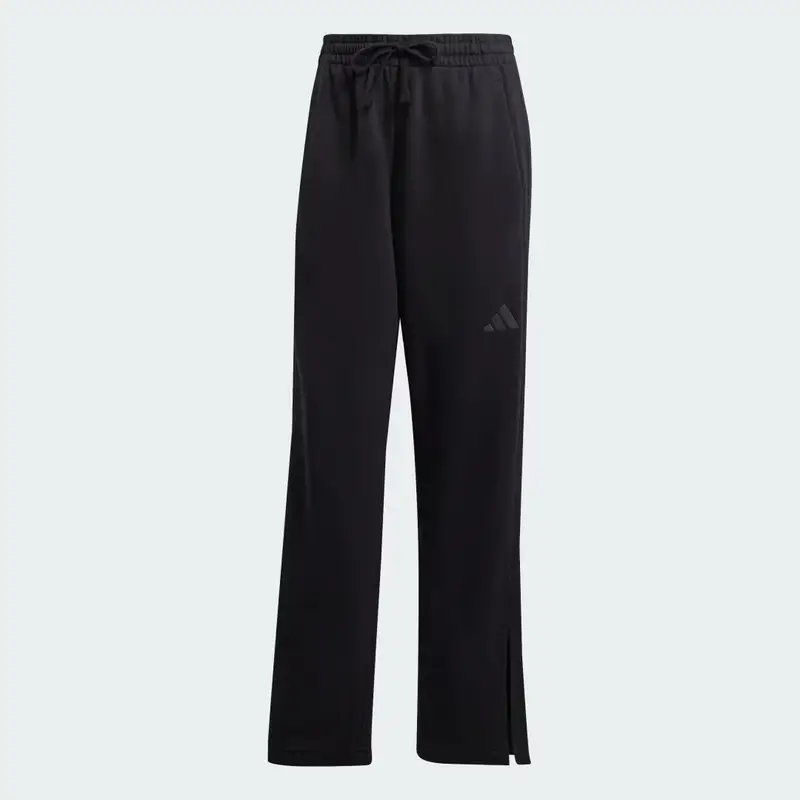 Pantaloni ALL SZN French Terry 3-Stripes Straight Leg Black miniatura 4