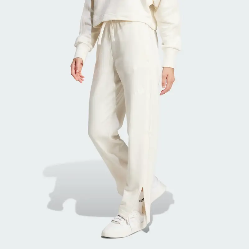 Pantaloni ALL SZN French Terry 3-Stripes Straight Leg Off White