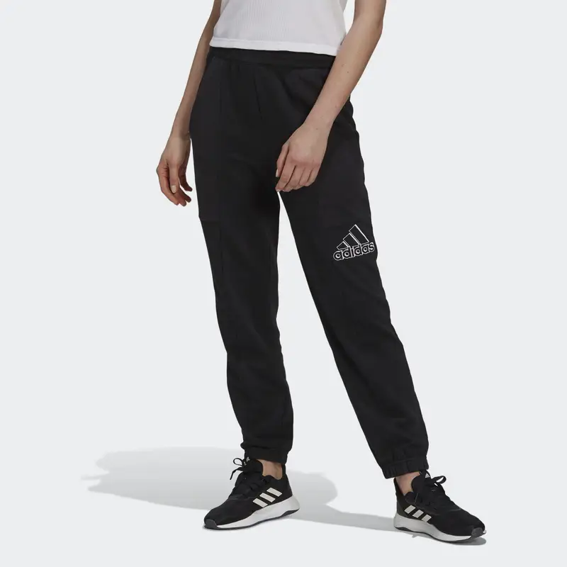 Pantaloni Brand Love Embroidered Logo | Adidas Nero