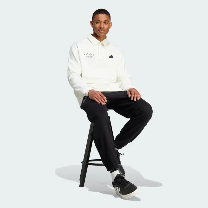 Pantaloni Brand Love French Terry Black miniatura 3