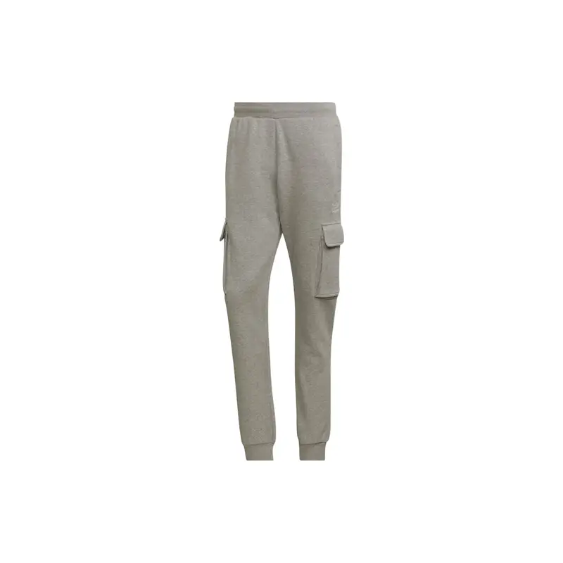Pantaloni Cargo Adidas Originals Essentials con Stampa Logo Trifoglio Uomo Pantaloni Grigio Chiaro HK0184 XS