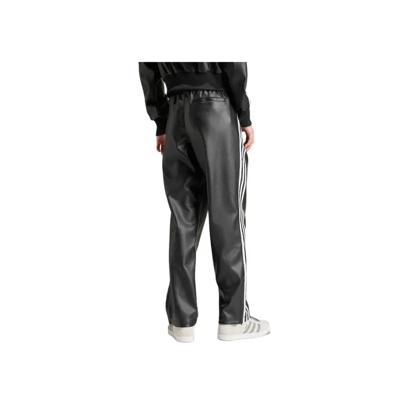 Pantaloni Casual Dritti Slim Fit a Vita Media Elastica a Righe Adidas Originals Uomo Parte Inferiore Neri IZ4038 XS miniatura 2