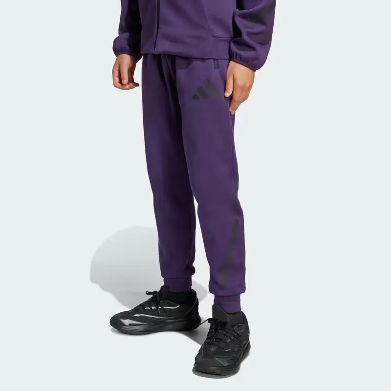 Pantaloni con gamba affusolata adidas Z.N.E Aurora Plum miniatura 2