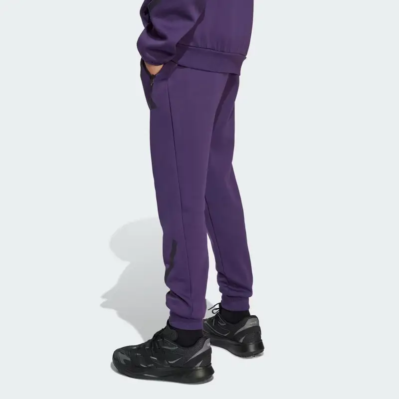 Pantaloni con gamba affusolata adidas Z.N.E Aurora Plum miniatura 4