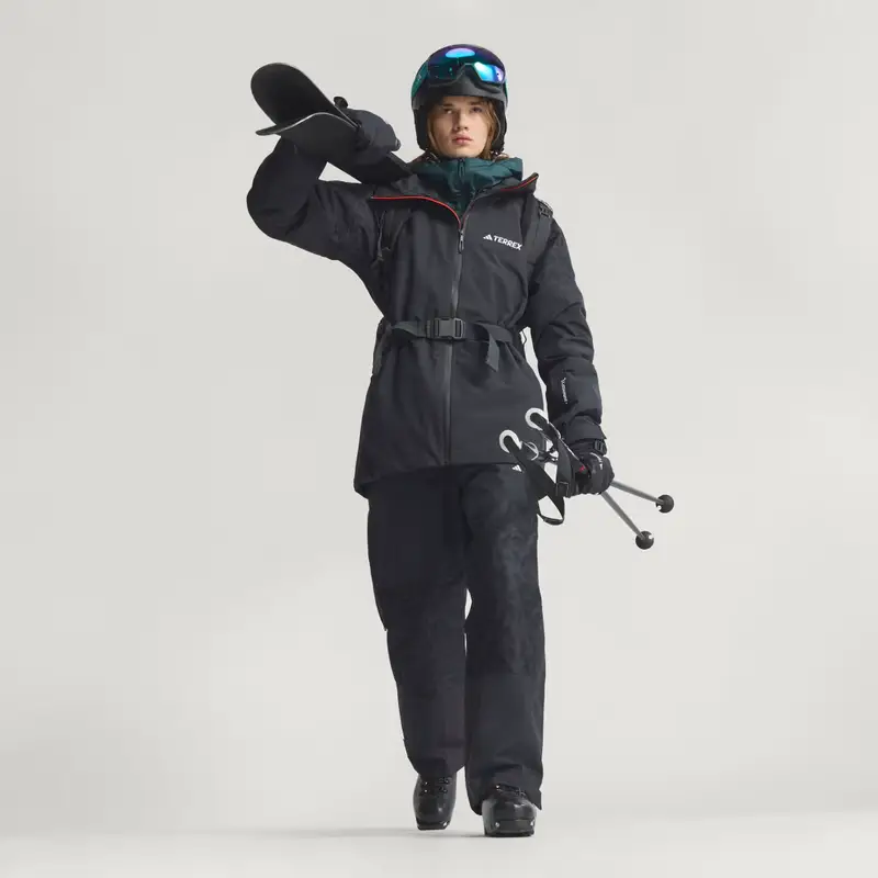 Pantaloni con pettorina Terrex Xperior Hybrid PRIMEKNIT CLIMAPROOF+ Black miniatura 3