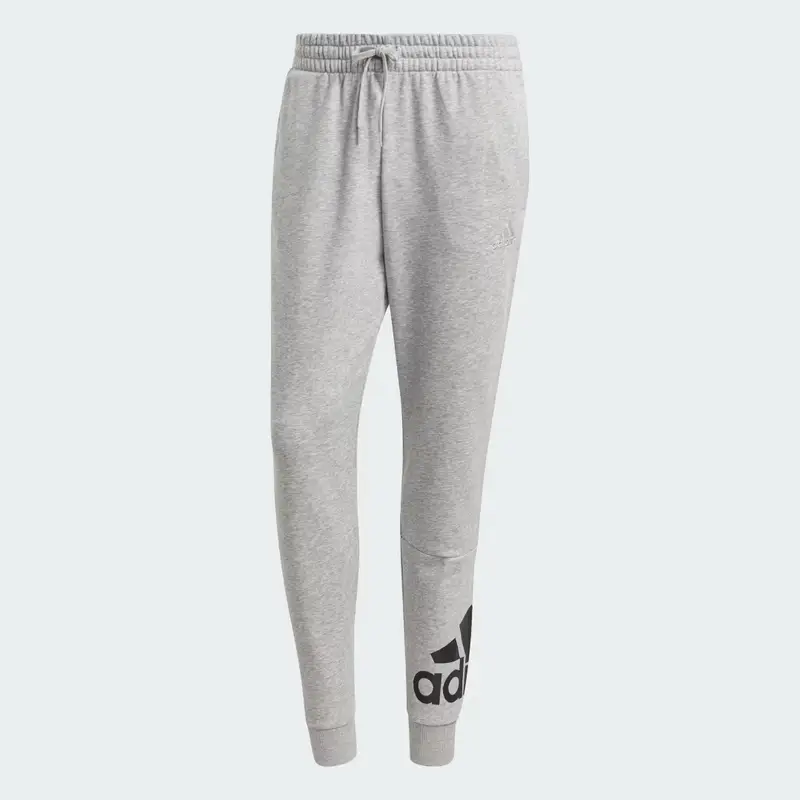 Pantaloni con polsini a gamba affusolata in French Terry Essentials con logo Medium Grey Heather