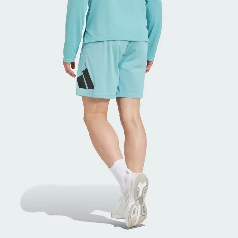 Pantaloni Corti da Allenamento Logo Train Essentials Mint Ton miniatura 2