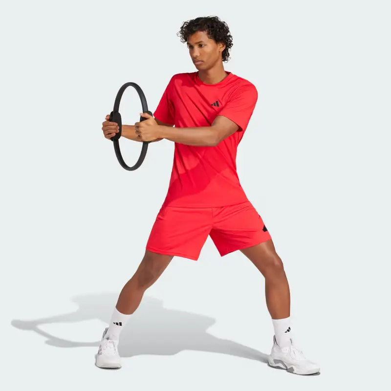 Pantaloni Corti da Allenamento Logo Train Essentials Pure Ruby miniatura 3