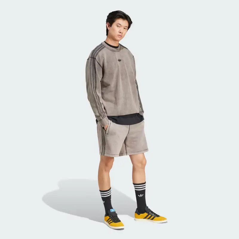 Pantaloni corti Premium Essentials Vintage Washed Grey miniatura 3