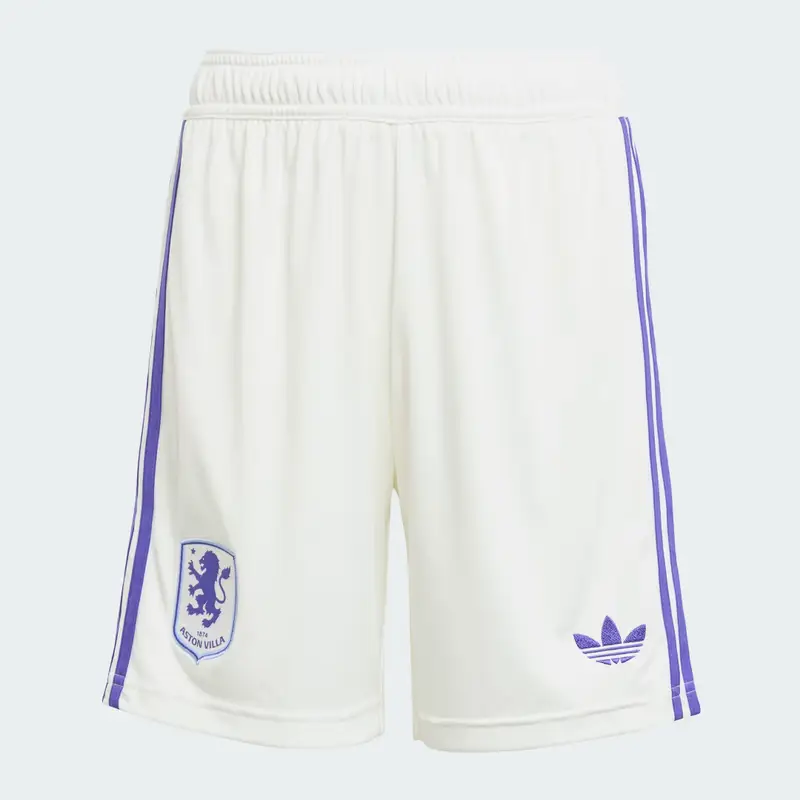 Pantaloni Corti Tre Quarti Bambini Aston Villa FC 25/26 Off White miniatura 4