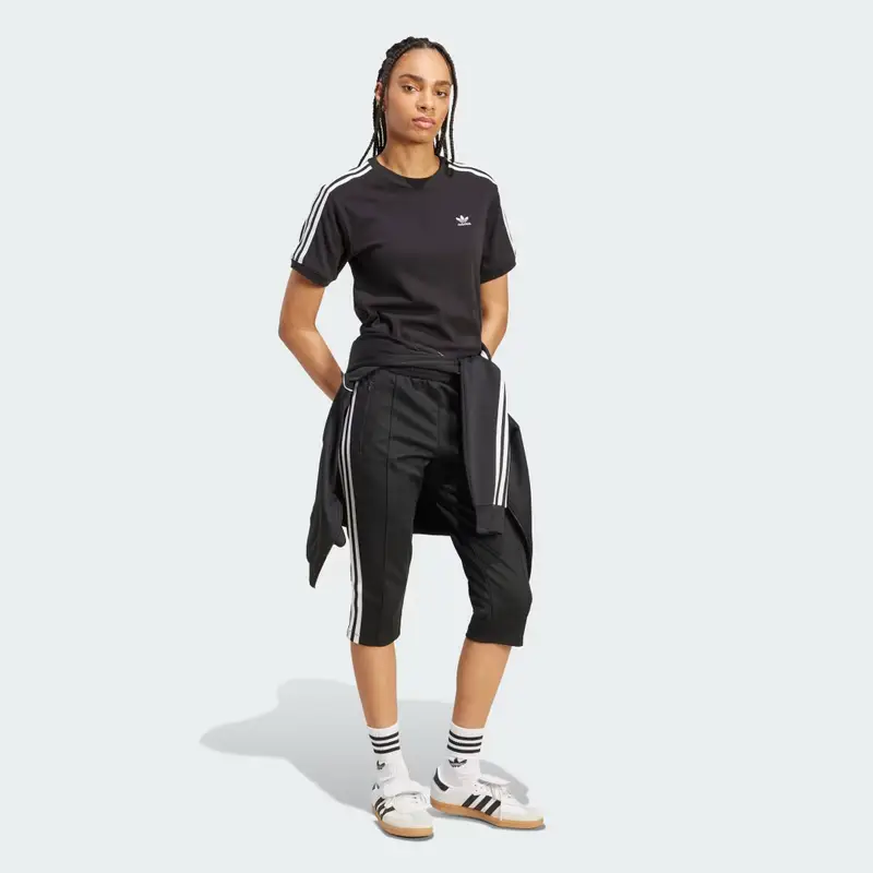 Pantaloni da allenamento adicolor 3-Stripes Capri Black miniatura 3