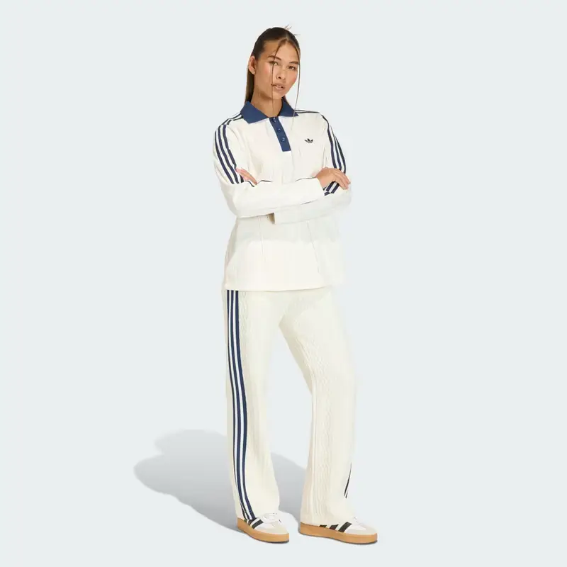 PANTALONI DA ALLENAMENTO ADIDAS ORIGINALS KNIT CLASSIC Off White miniatura 3