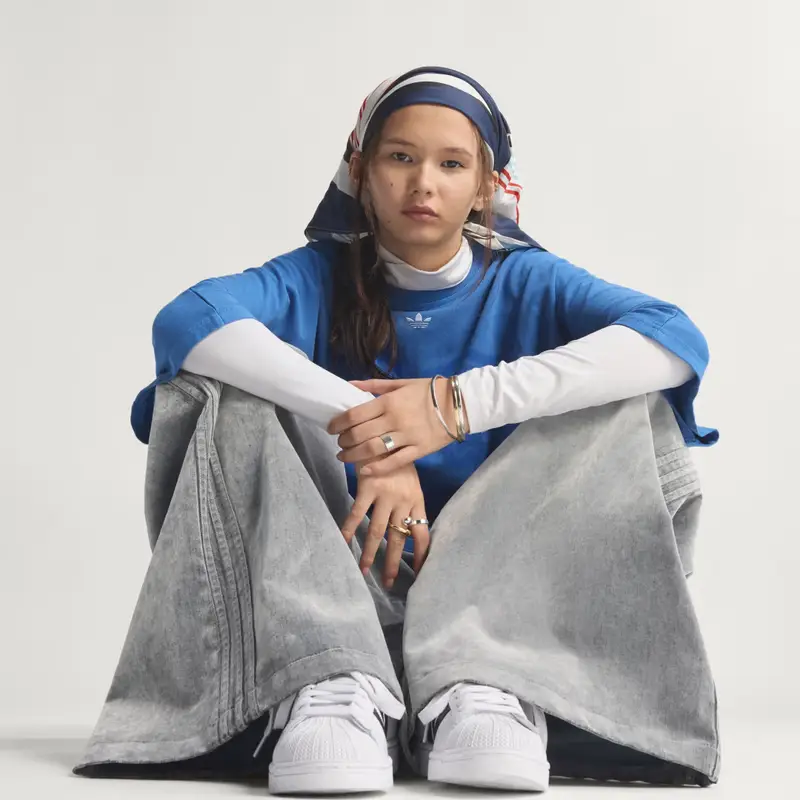 Pantaloni da allenamento Firebird oversize in twill spazzolato Grey Two miniatura 3