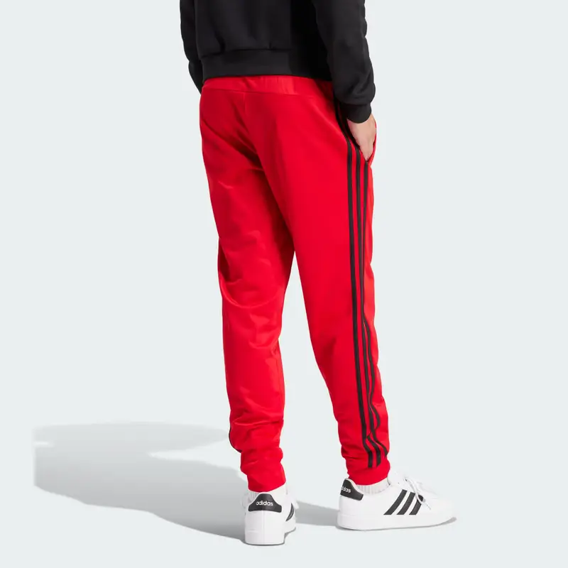Pantaloni da allenamento Primegreen Essentials Warm-Up Tapered 3-Stripes Scarlet miniatura 2