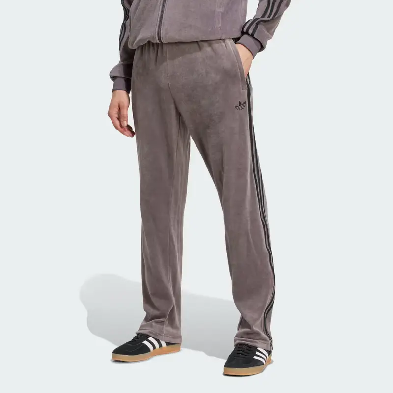 Pantaloni da allenamento SST Adicolor Velour Grey Strata