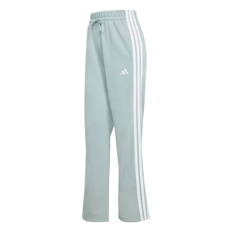 Pantaloni da donna adidas Essentials 3-Stripes Open Hem French Terry Vert