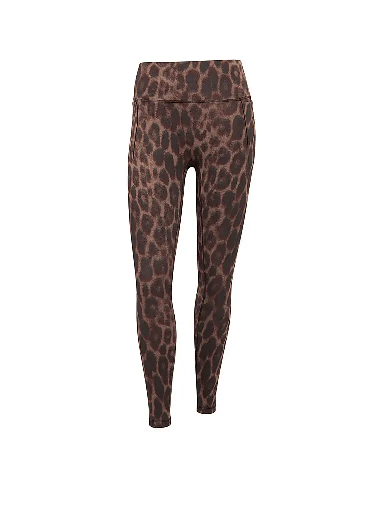 Pantaloni da fitness da donna Opt AOP 7/8 marrone | S