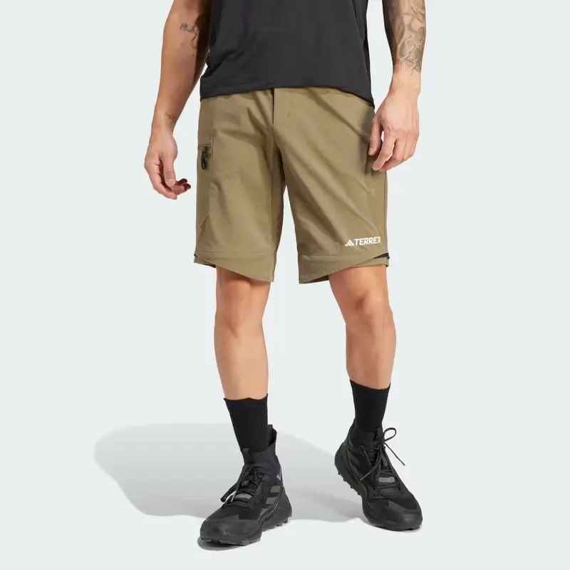 Pantaloni da hiking Terrex Utilitas Zip-Off Olive Strata miniatura 2