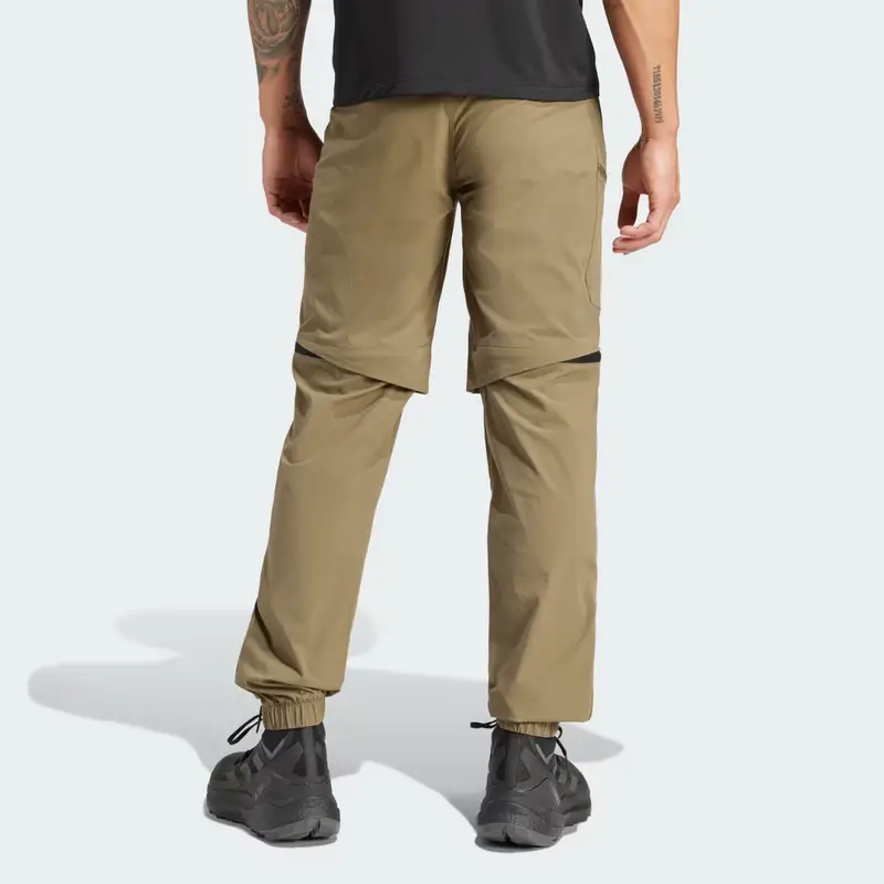 Pantaloni da hiking Terrex Utilitas Zip-Off Olive Strata miniatura 3