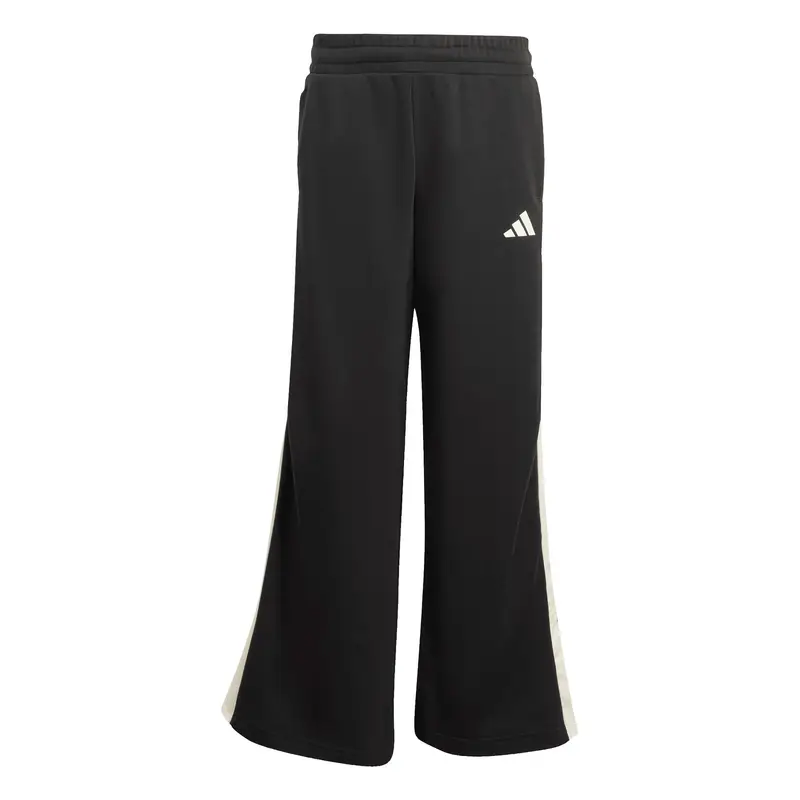 Adidas Pantaloni da Jogging a Gamba Larga Nero per Ragazza