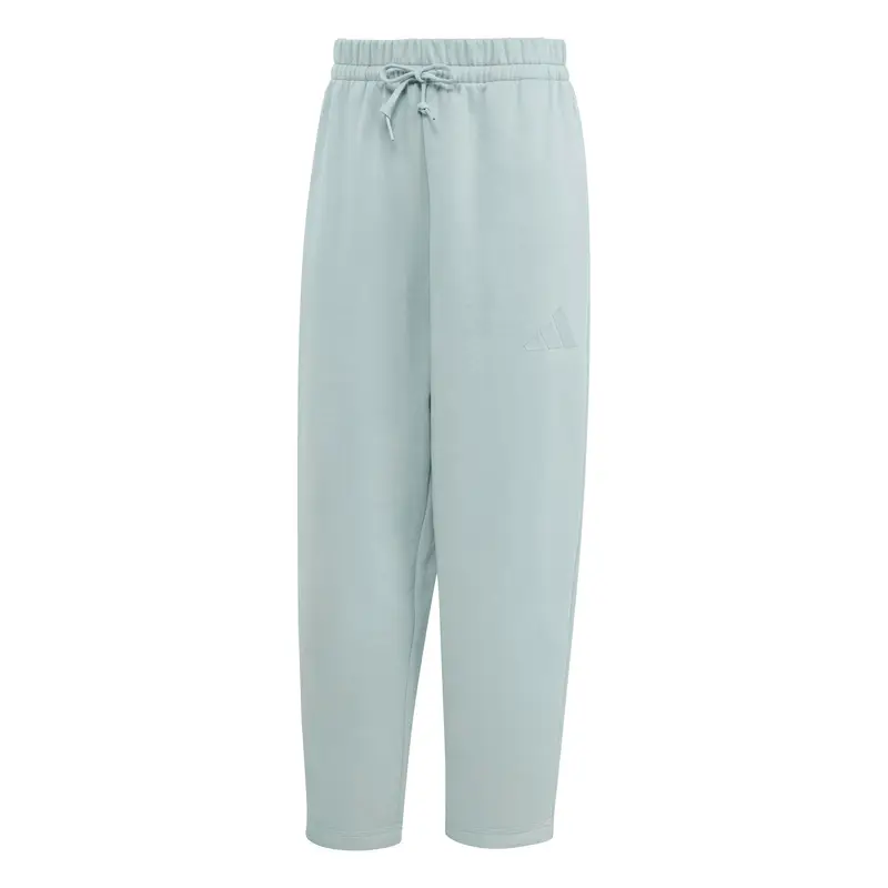 Pantaloni da jogging donna adidas Essentials Contemporary Logo Fleece Barrel Vert