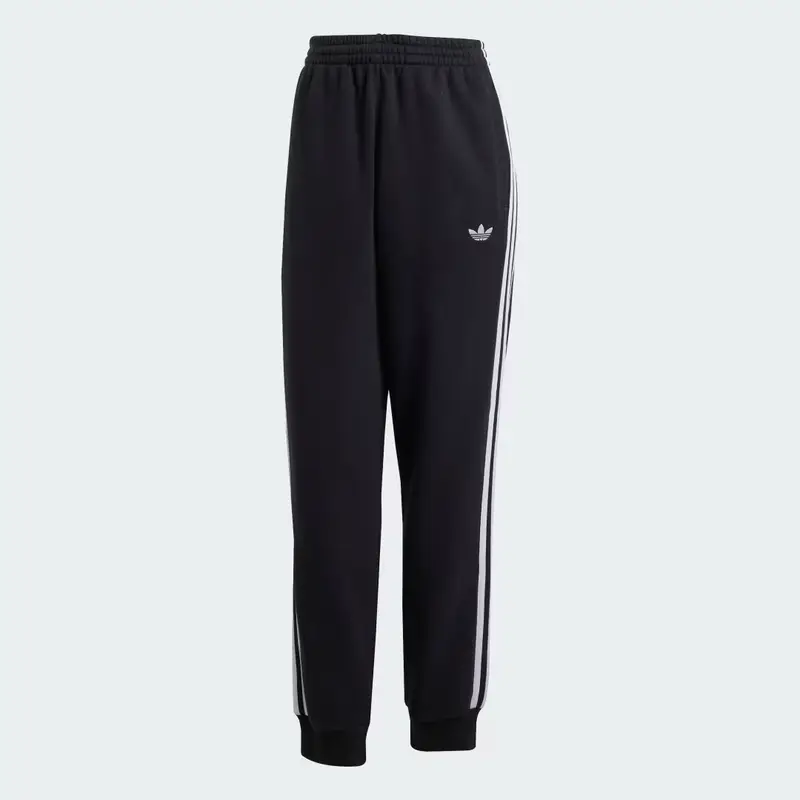 Pantaloni da jogging regolari a 3 strisce Adicolor Black miniatura 4