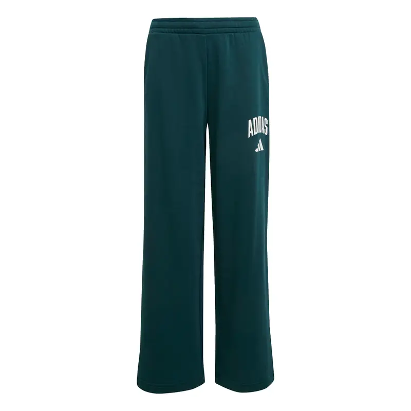 Pantaloni da ragazza adidas Pantalon typographique universitaire basic saisonnier pour enfants Vert