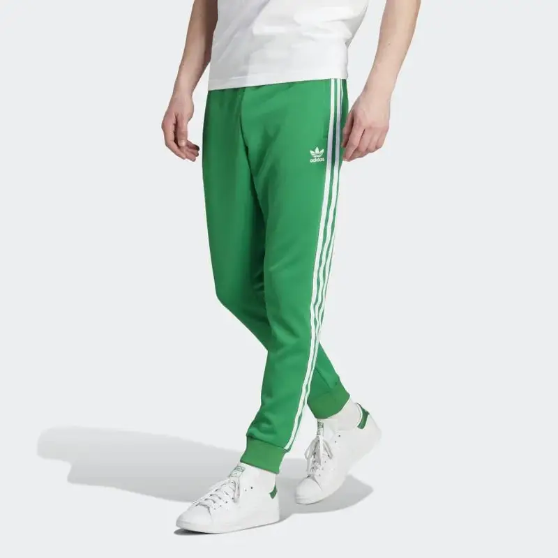 pantaloni da tuta adidas Adicolor Classics SST Verde/Bianco Uomo Streetwear IK3515 XXL miniatura 2