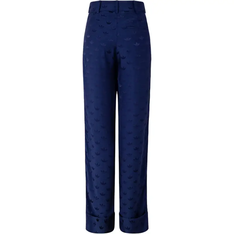 Pantaloni da tuta Adidas Originals Premium in jacquard tessuto con design logo all-over Pantaloni da donna Blu navy IX0938 miniatura 5