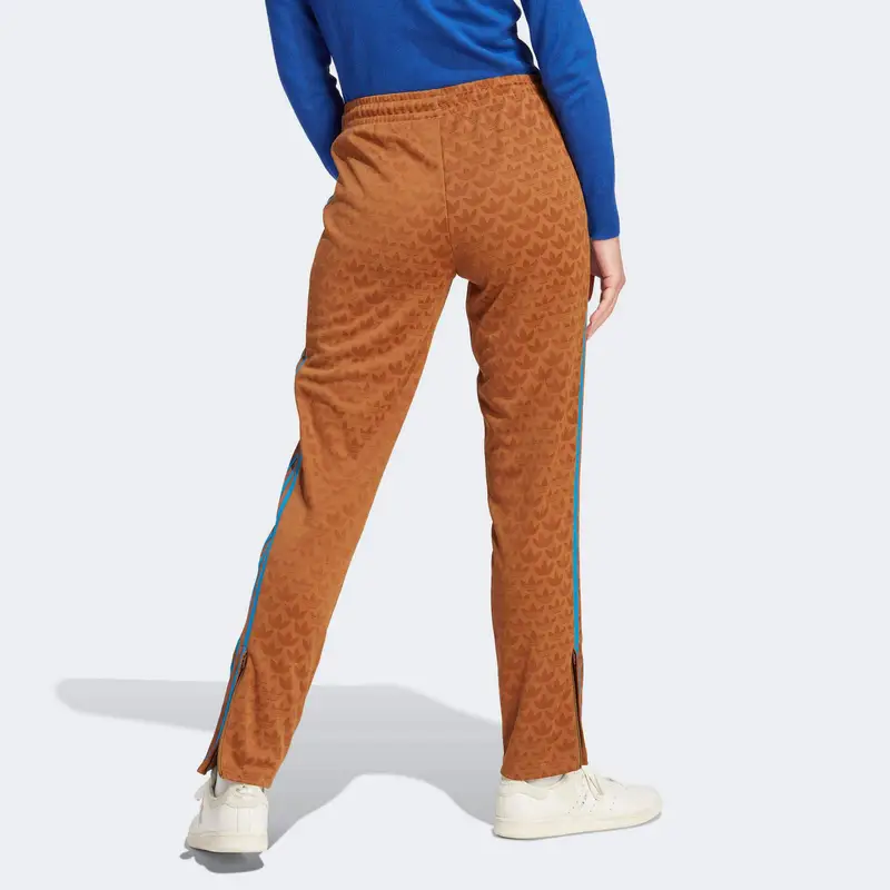 Pantaloni da tuta originali Adicolor 70s Retro Series Sst con stampa del logo patchwork a tre strisce da donna, caffè IK7875 L miniatura 3