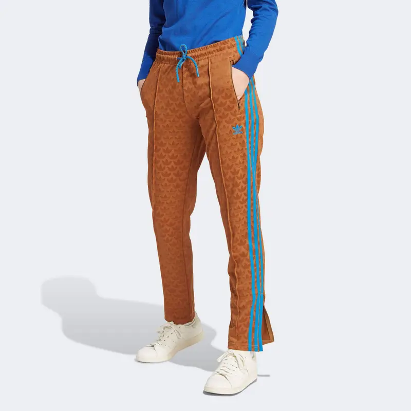 Pantaloni da tuta originali Adicolor 70s Retro Series Sst con stampa del logo patchwork a tre strisce da donna, caffè IK7875 XS miniatura 4