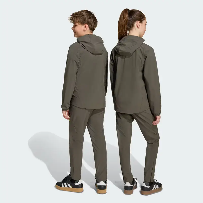 Pantaloni da viaggio Real Madrid Tiro 25 Competition Vis Tech Bambini Utility Grey miniatura 2