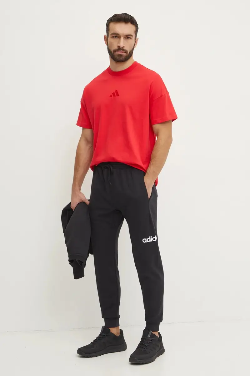 pantaloni della tuta Essentials Linear colore nero JN1799 miniatura 2