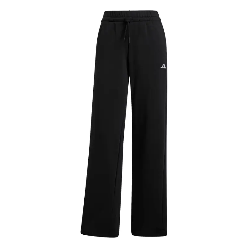 Pantaloni donna con piccolo logo adidas Essentials Noir