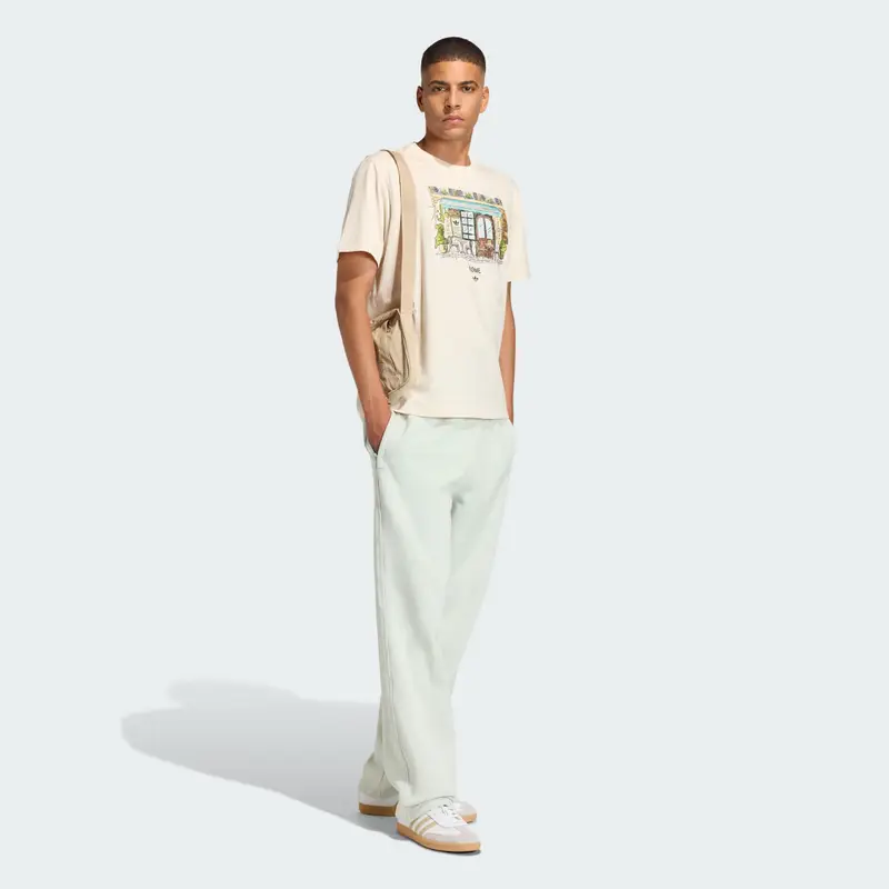 PANTALONI ESSENTIAL OPEN HEM LOOSE Linen Green miniatura 3