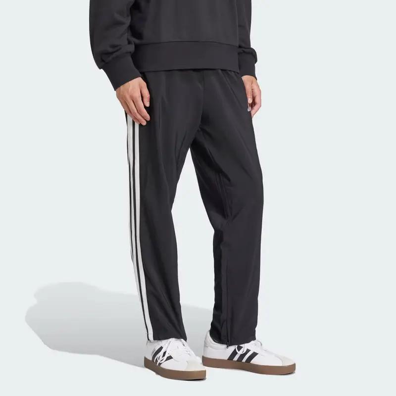 Pantaloni Essentials 3-Stripes Stanford Open Hem Black miniatura 3