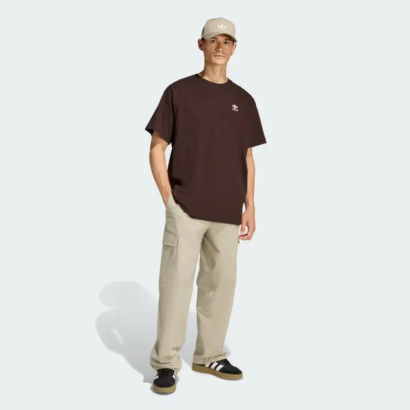 Pantaloni Essentials con Trifoglio Stone Khaki miniatura 3