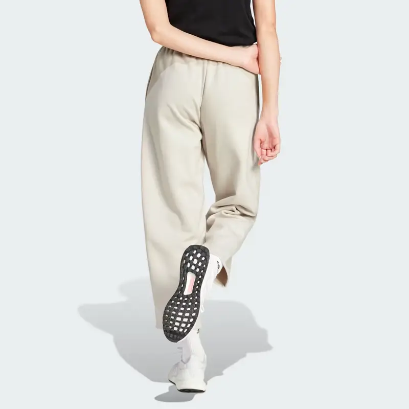 Pantaloni Essentials Contemporary Logo Fleece Barrel Beige miniatura 2