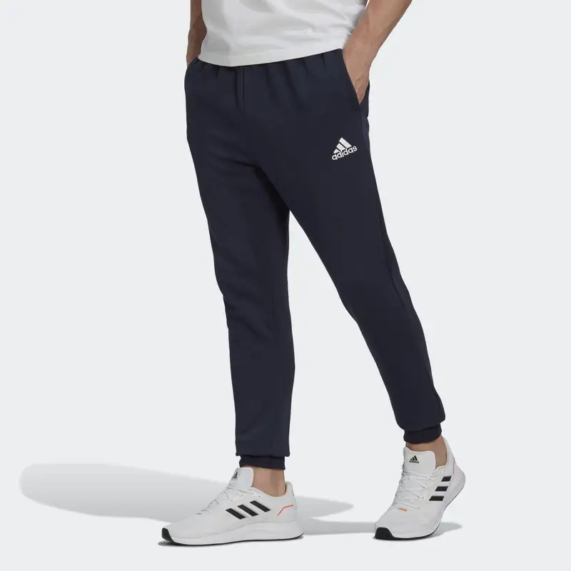 Pantaloni Essentials Fleece Regular Tapered | Adidas Blu petrolio
