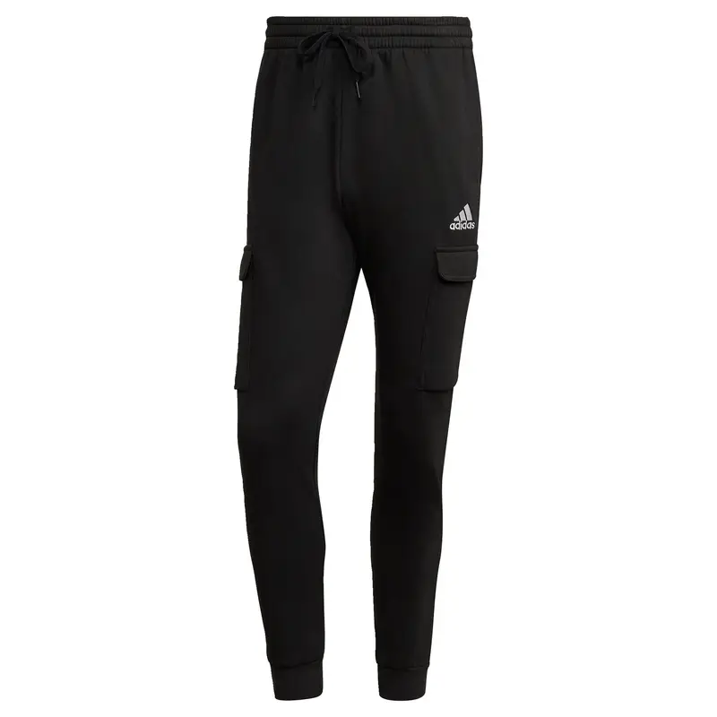 Pantaloni Essentials Fleece Regular Tapered Cargo | Adidas Nero