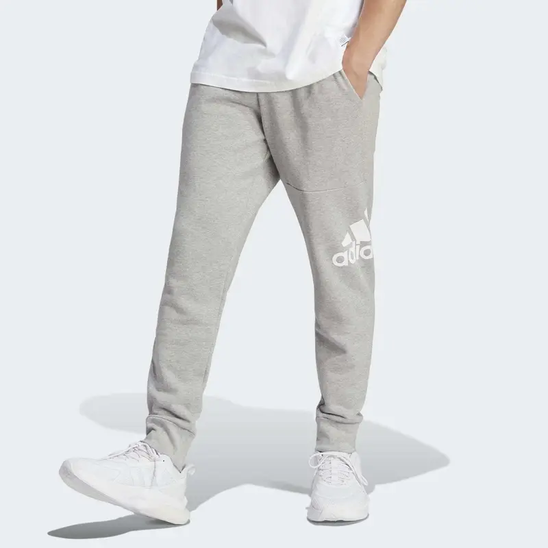Pantaloni Essentials French Terry Tapered Cuff Logo | Adidas Grigio