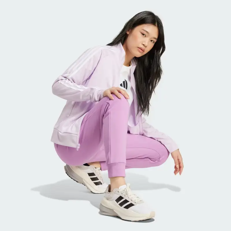 Pantaloni Essentials Linear French Terry Cuffed Preloved Purple miniatura 3